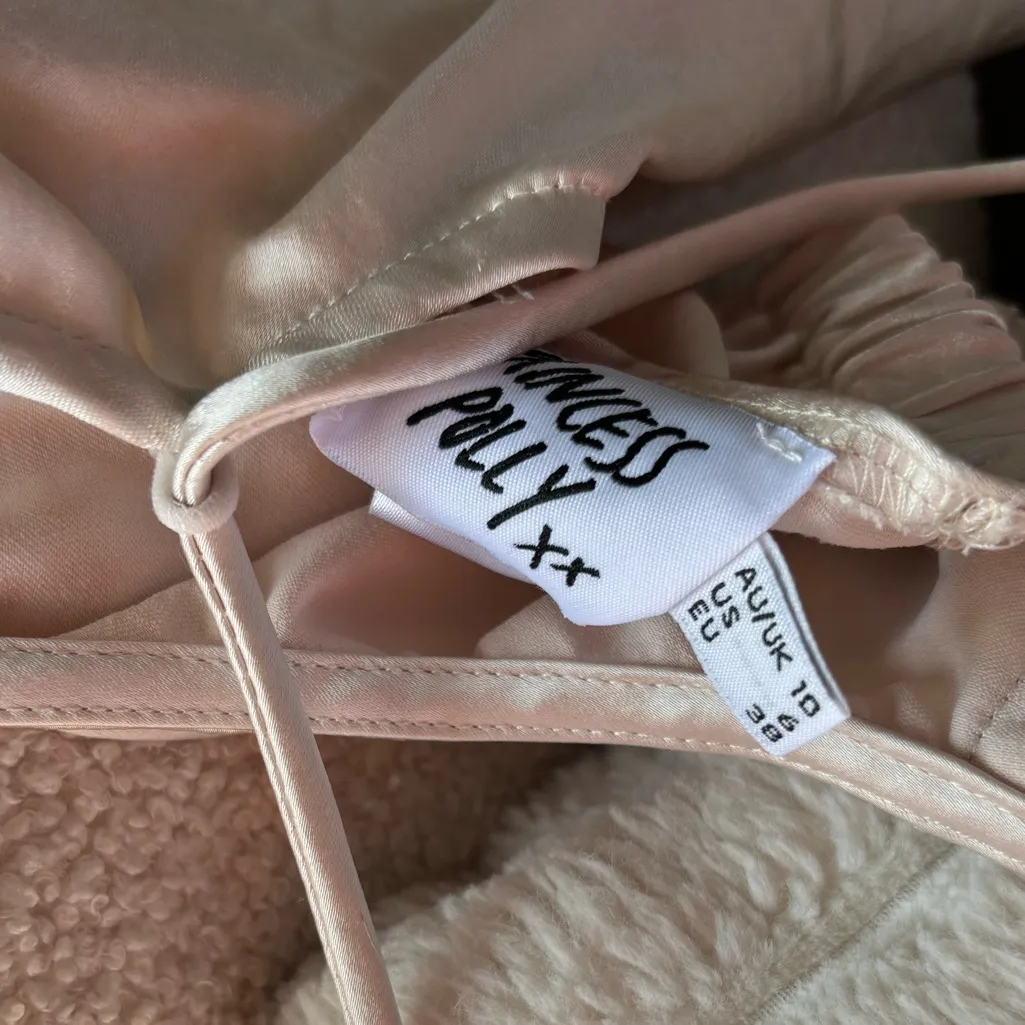 Princess Polly Blush Satin Chemise - Image 4