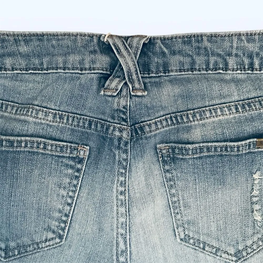 Jennifer Lopez Low Rise Bermuda Cutoff Style Jean Shorts Medium Blue Denim 0 - Image 5