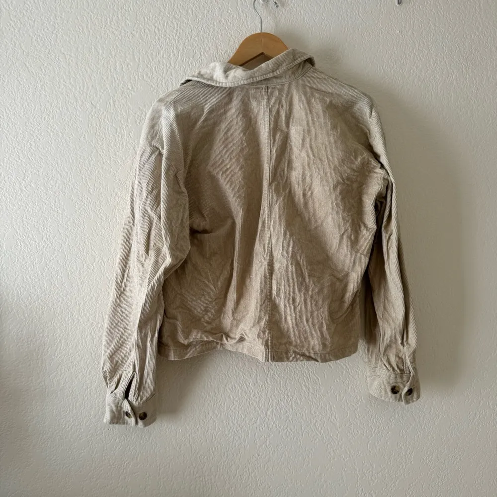 Brixton Bowery Cropped Corduroy Flannel shirt shacket Size XS - Image 7