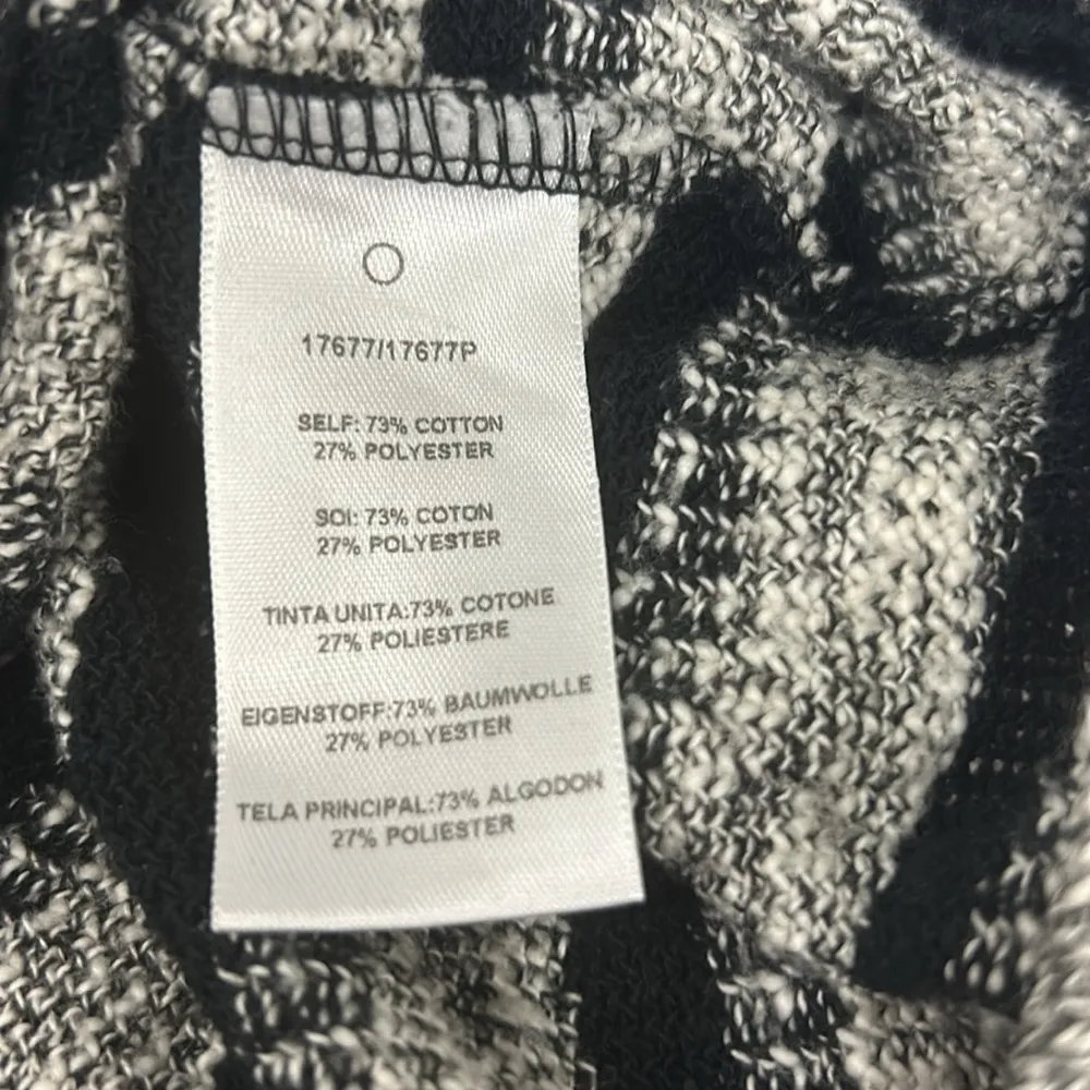 Anthropologie Dolan Sweater Vest Black/White/Gray Size M EUC - Image 8