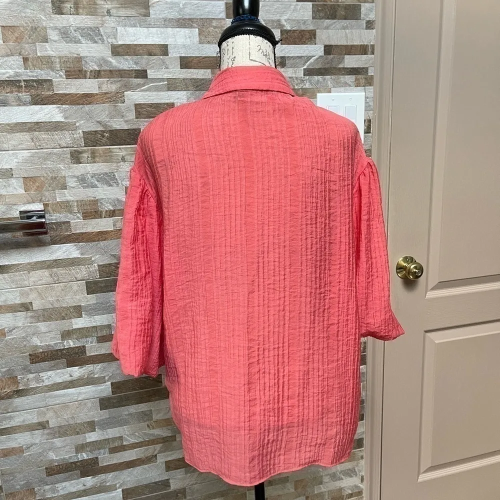 Marc NEW YORK Balloon Sleeves Women Top Blouse Size Small NWT OVERSIZED - Image 7