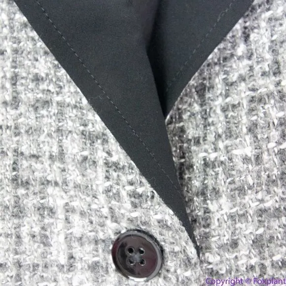 NEW White House Black‎ Market Belted Tweed blazer Jacket, 12 - Image 14