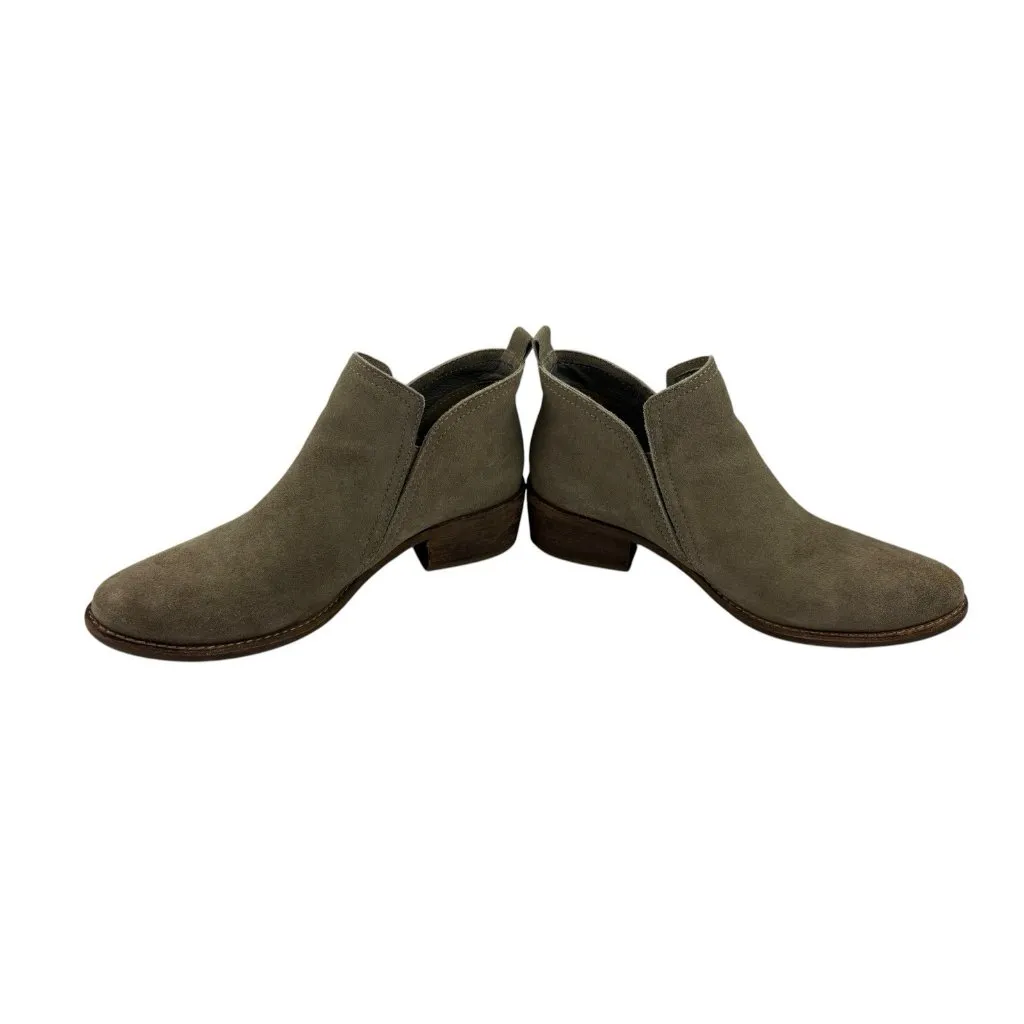 *Matisse Ankle Booties Womens Size 8.5 Taupe Suede Leather Western Fesitval Boho Brown - Image 11