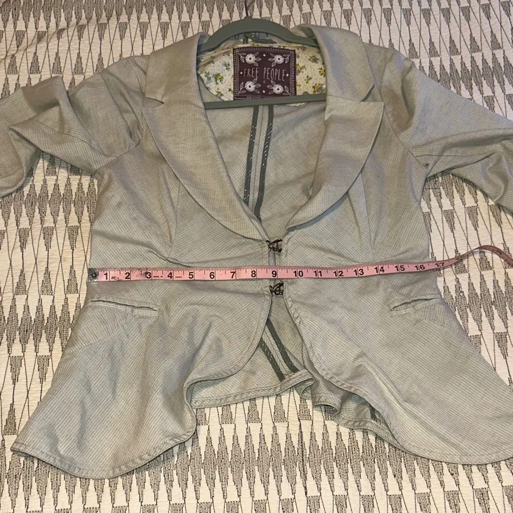 Free People Light Gray Blazer - Image 8