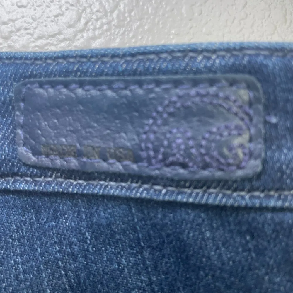 AG Adriano Goldschmied WOMENS SZ 26R The Stilt Cigarette Leg Jeans Dark Wash - Image 11