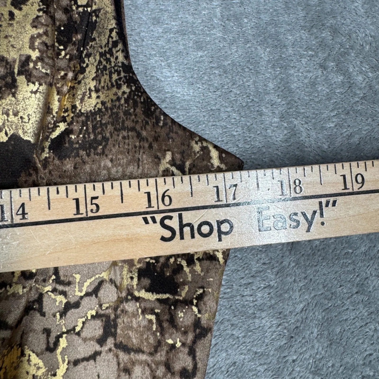 Tahari‎ Dress Women's 4 Brown Gold Metallic Sheath Cocktail Glam Holiday Party - Image 11