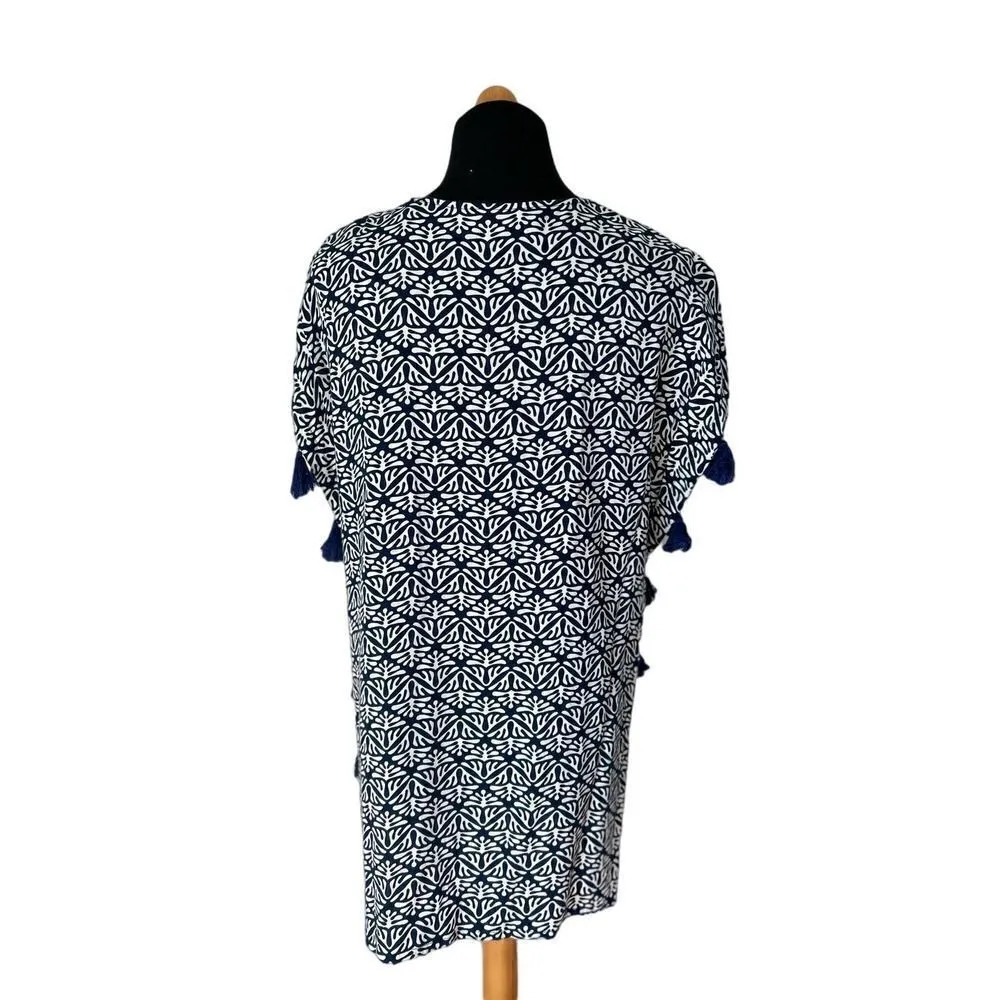 Escapada Living Embroidered Joana Tassel Top Size Medium - Image 7