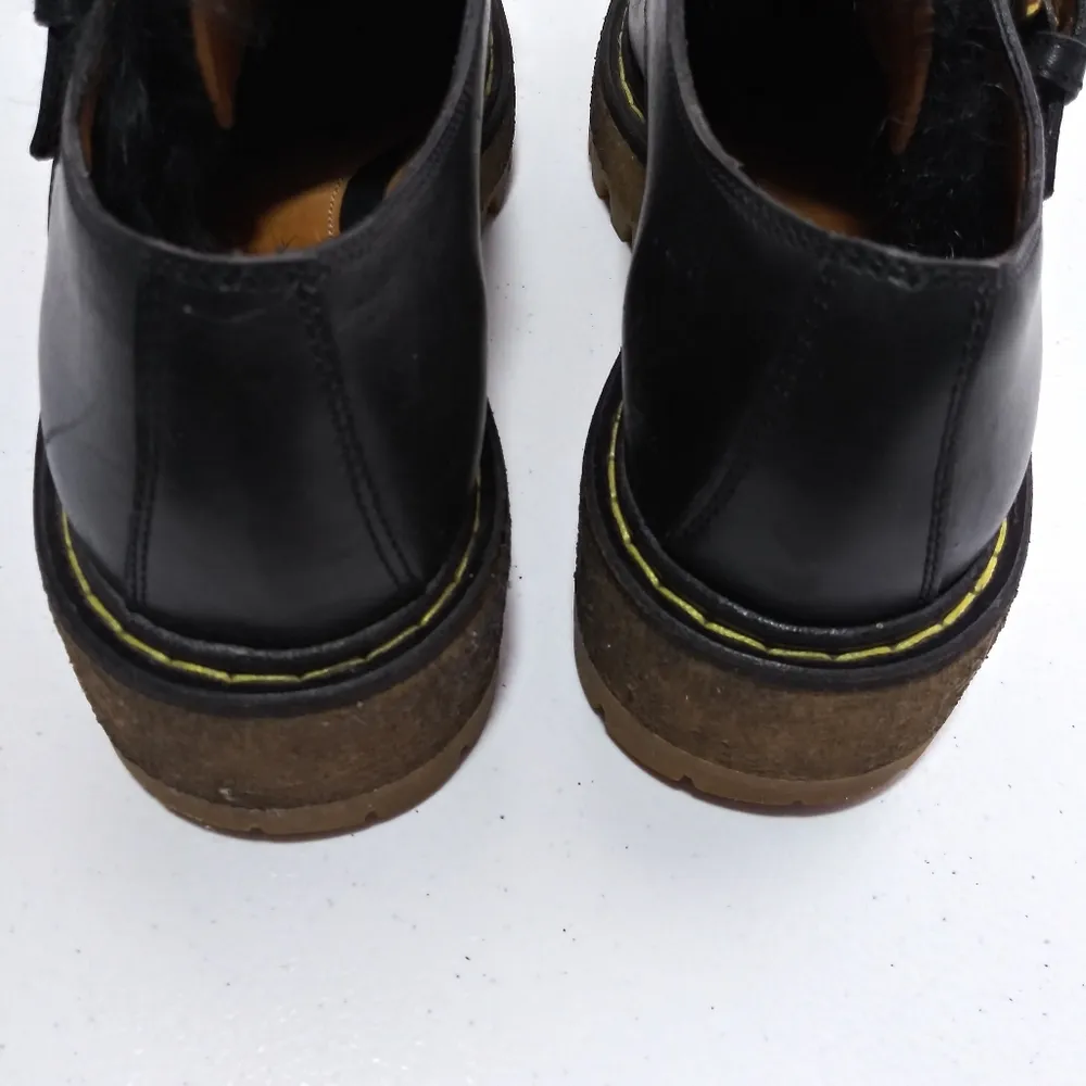 Car Shoe Olimpiadi St Moritz Black Scarpa Donna Chunky Lug Slip On Rare Size 7 - Image 10