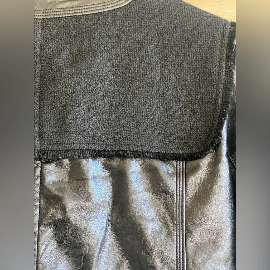 Melissa Nepton Miley Vegan Leather Tweed Jacket Black Size undefined - Image 14