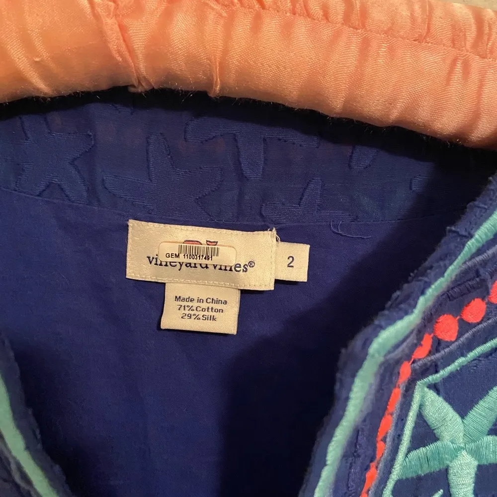 VINEYARD Vines Starfish Embroidered Tunic Dress - Image 7