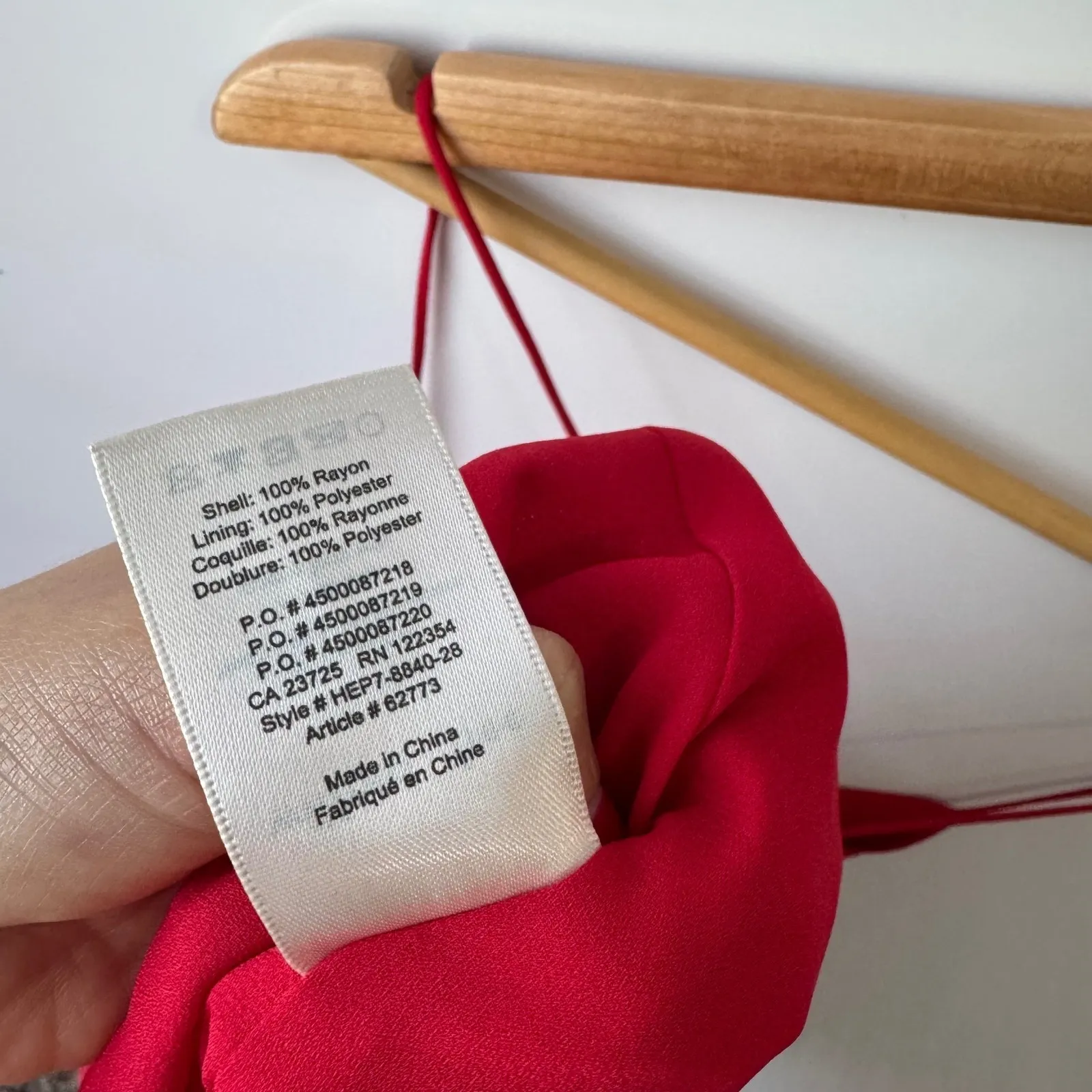 Wilfred‎ Free Slip Dress Mini Red Sleeveless Casual Back Tie XXS - Image 7