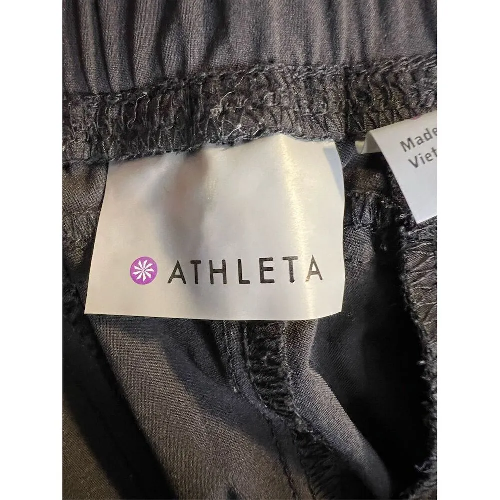 Athleta Women's Jogger Capri Pants Standard Size 8 Black Casual Activewear - Image 4