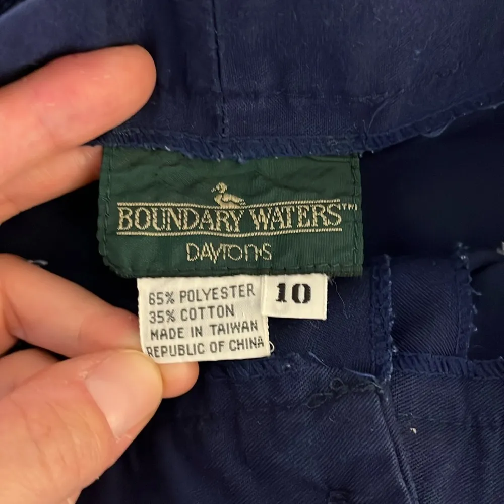 Vintage Dayton's Boundary Waters High Rise Pleated Shorts w/ Belt - Size 4 - Image 2