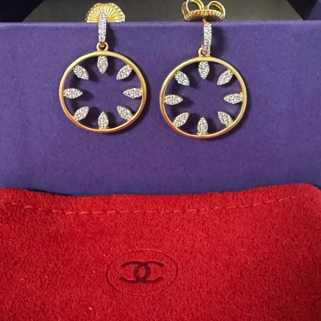 Freida Rothman Earrings🥂 Yellow - Image 3