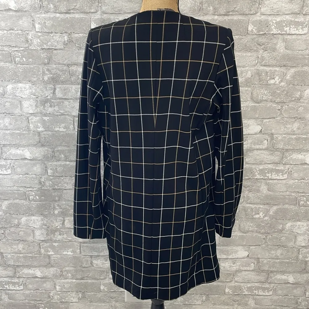 Amanda + Chelsea Black Windowpane Blazer - Image 4
