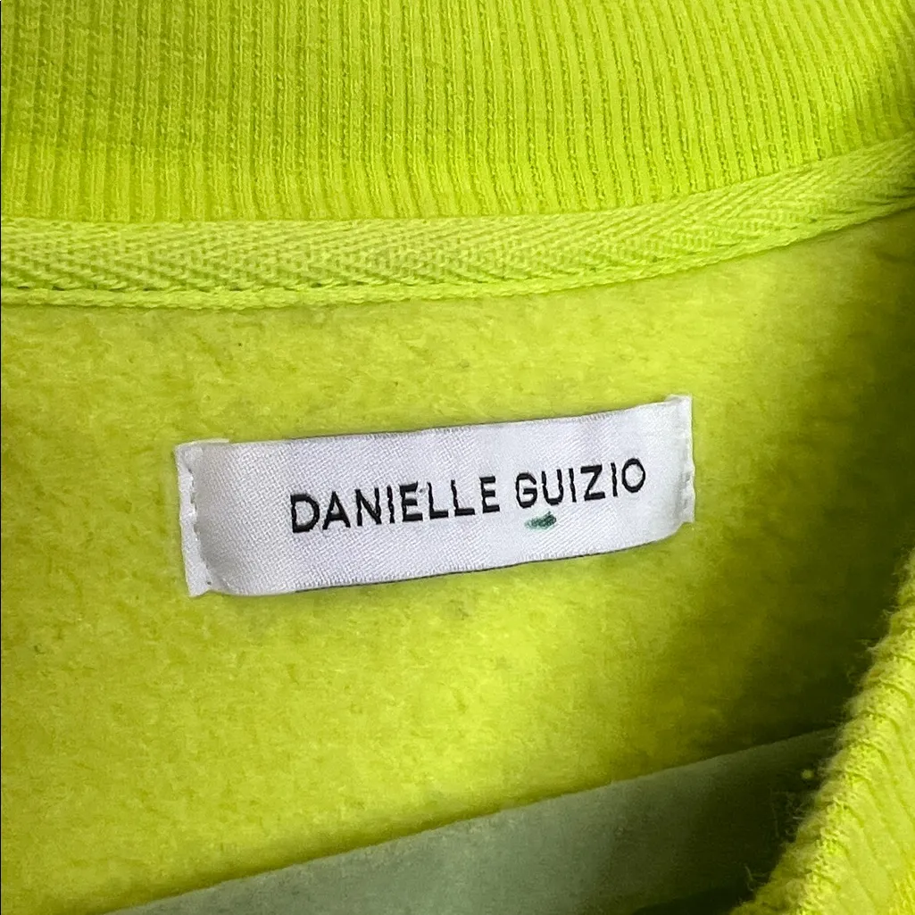 DANIELLE GUIZIO FDNY NEON GREEN SWEATSHIRT. SIZE M - Image 8