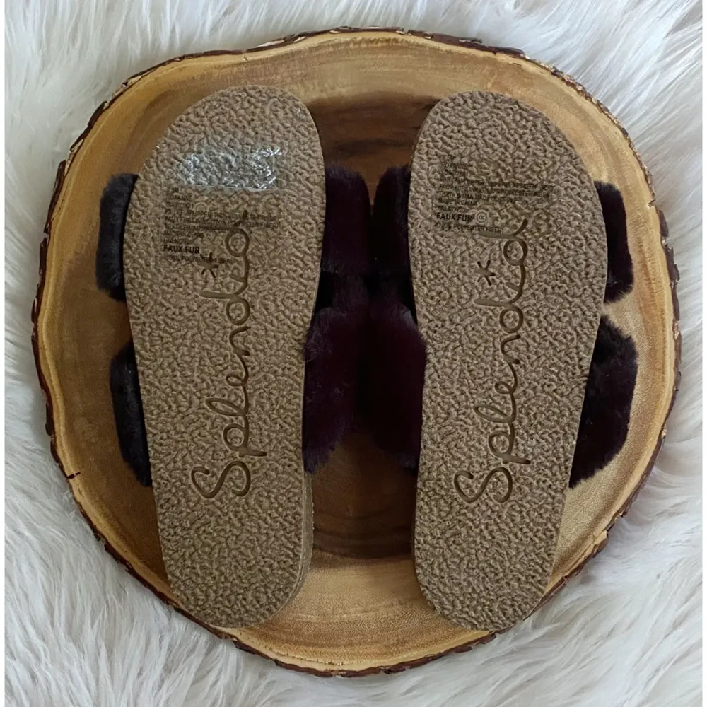 NWOT Splendid Roxanne Faux Fur Slide Sandals - Image 5