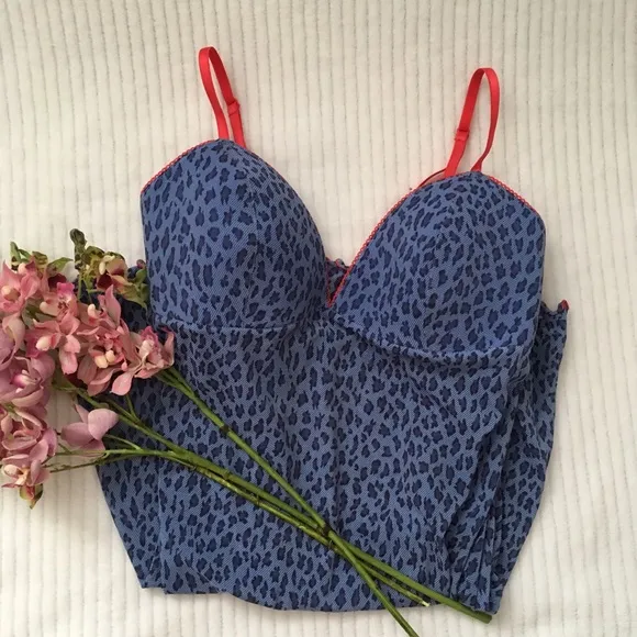 Victoria’s Secret Blue Cheetah Print Nightie - Image 2