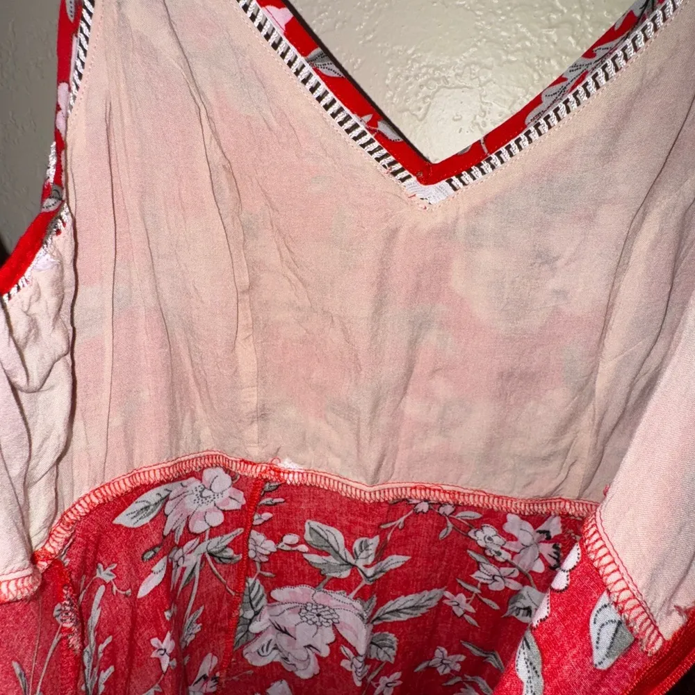 Lulus Esperanza Red Floral Print Midi Dress - Image 7