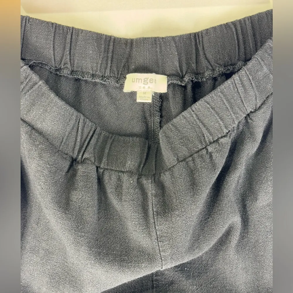 Umgee USA Fringe Stripe Black Pull-On Pants Women’s Size Medium - Image 6