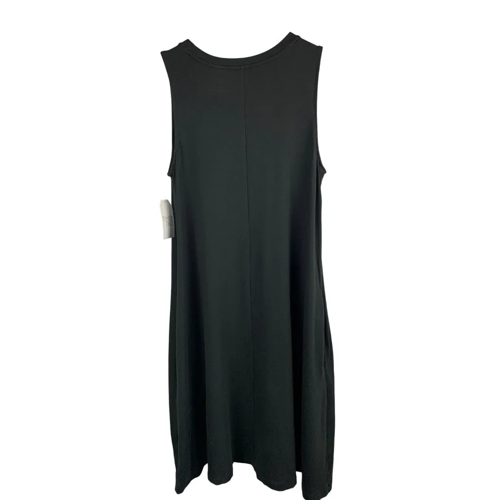 TT Womens Sleeveless Knit Dress M Black Rayon/Spandex Size M - Image 2