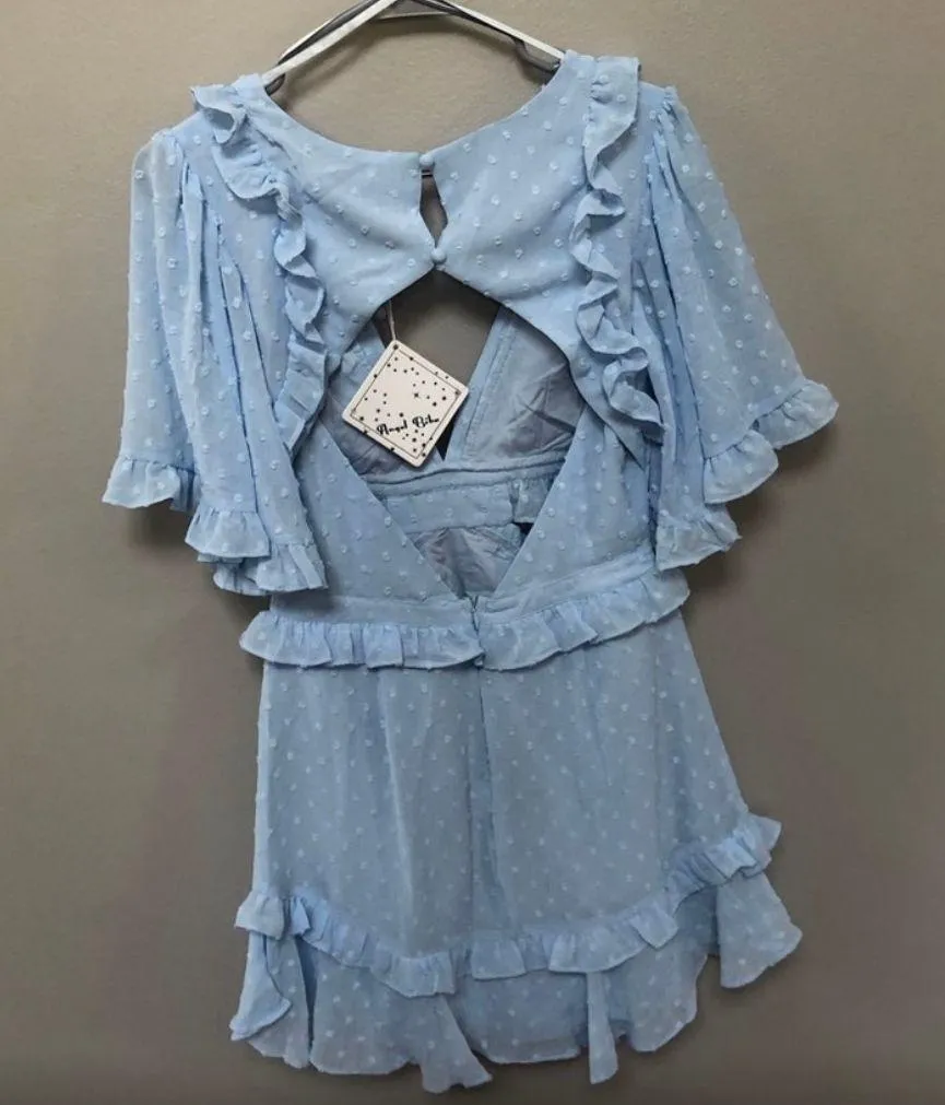 Baby Blue Mini Dress - Image 4