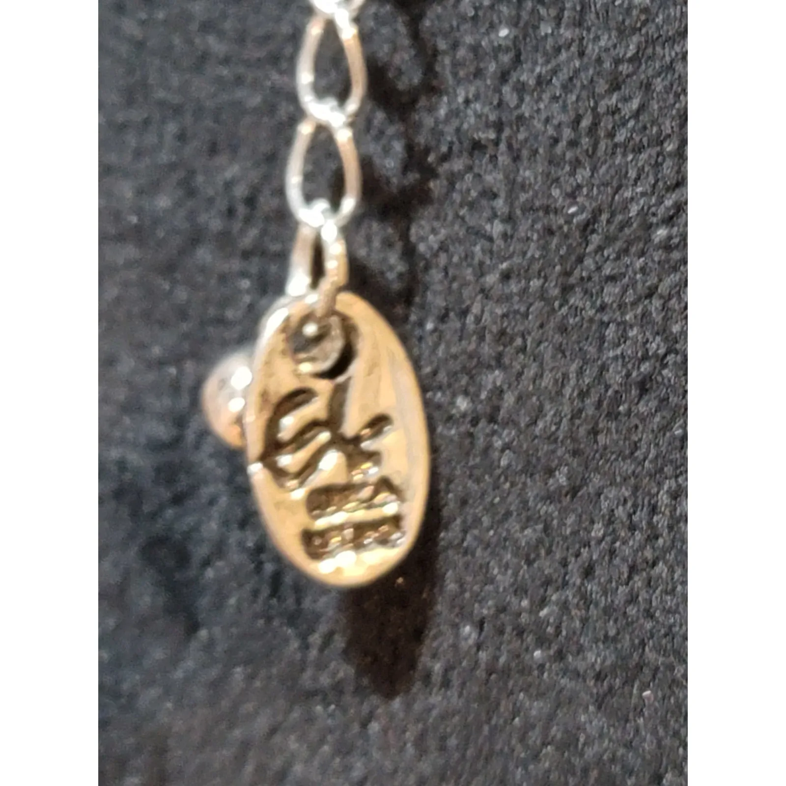 Women's Silver Swirl Crystal Pendant Necklace Lobster Clasp Lock Design Neo - Image 7