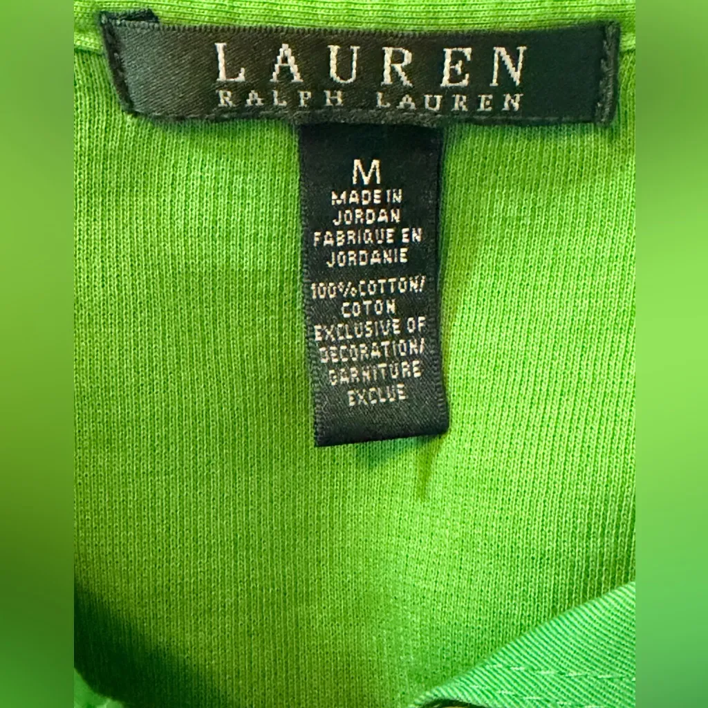 Ralph Lauren Bright Green Women's Shirt - Image 4