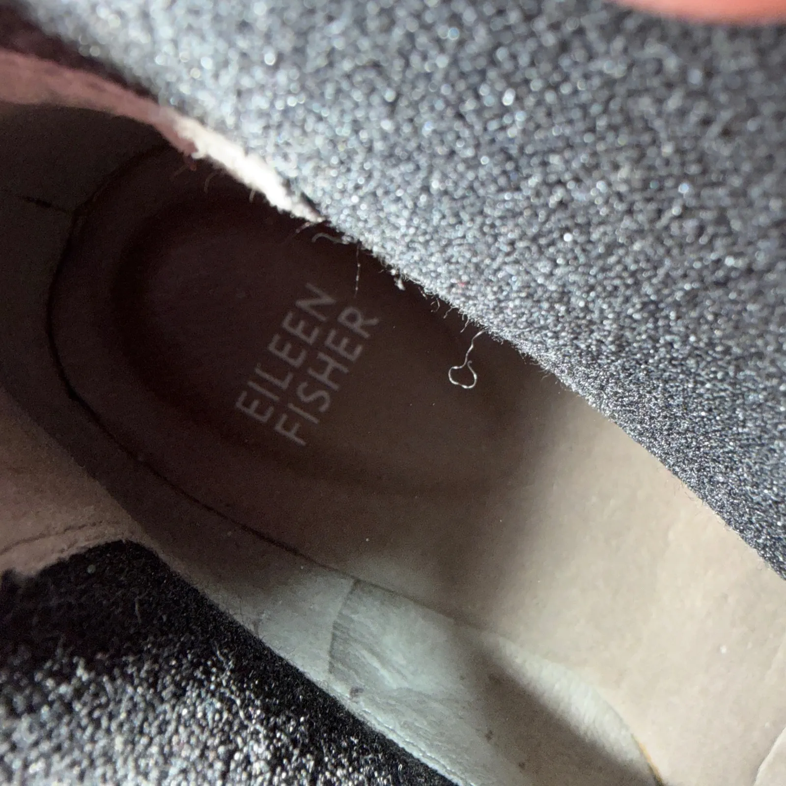 Eileen Fisher Gray Wool Platform Chelsea Boots Size 8 Round Toe Lug Sole Slip-On - Image 9