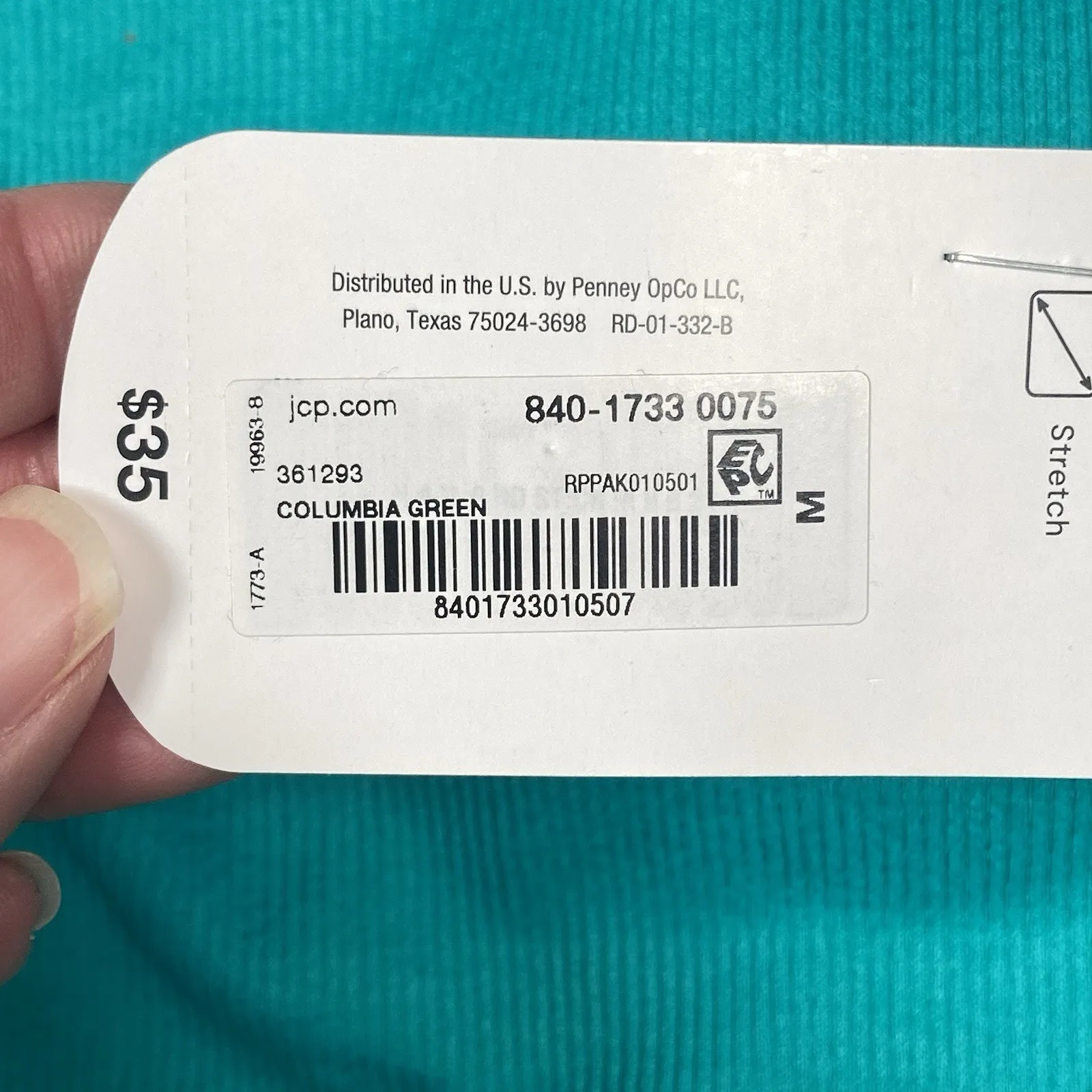 Xersion Long Line Bra Women's Medium Green Seamless Ribbed Low Support NEW - Image 7