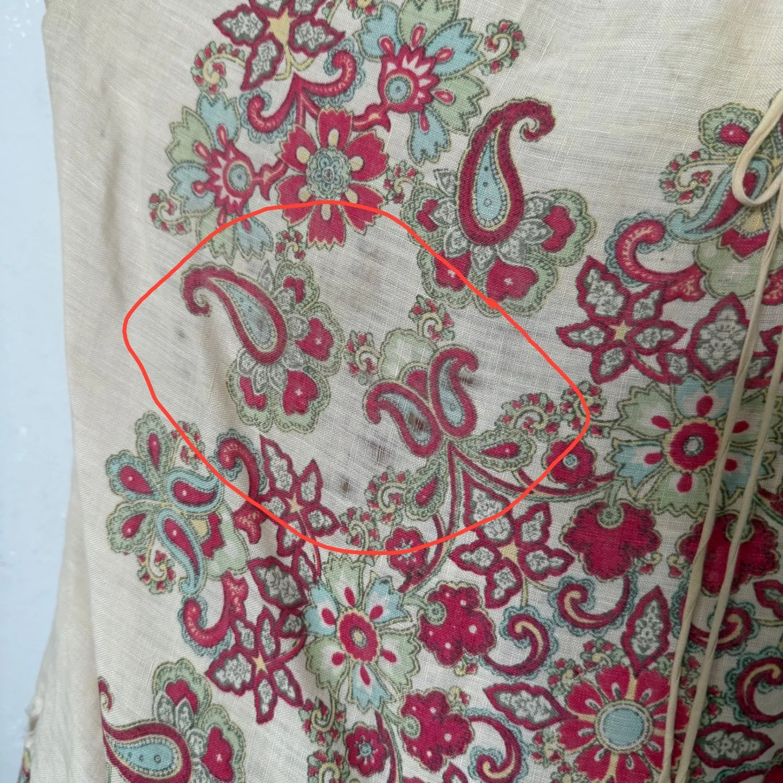 Lucky Brand off The Shoulder Tunic Top Size XL Swim Cover Up Floral BOHO FLAW - Image 8