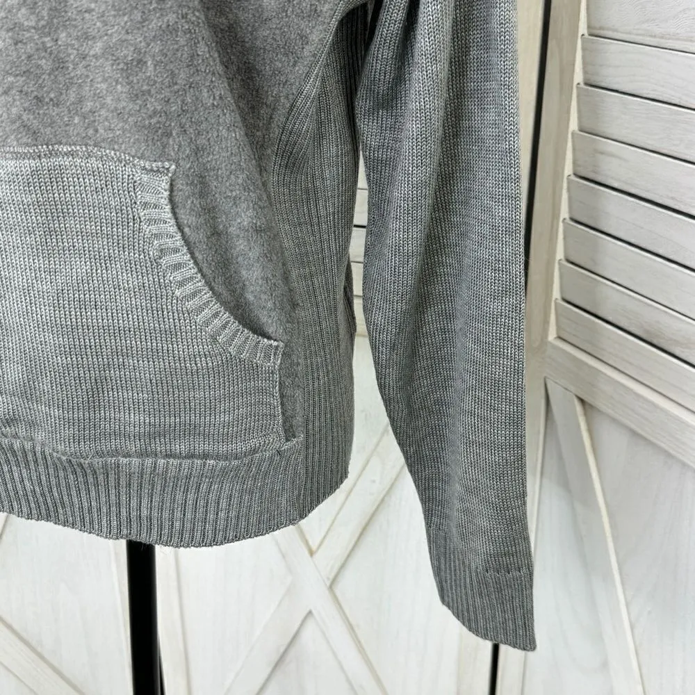 Bill Blass Sport Fleece and Knit‎ Hooded Sweater Large Gray Hoodie Pullover - Image 7