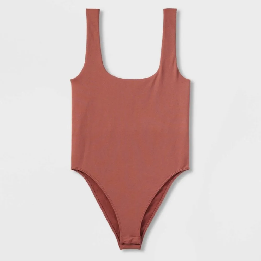NWT A New Day Seamless Tank Bodysuit in Size Medium in Rust - Image 4