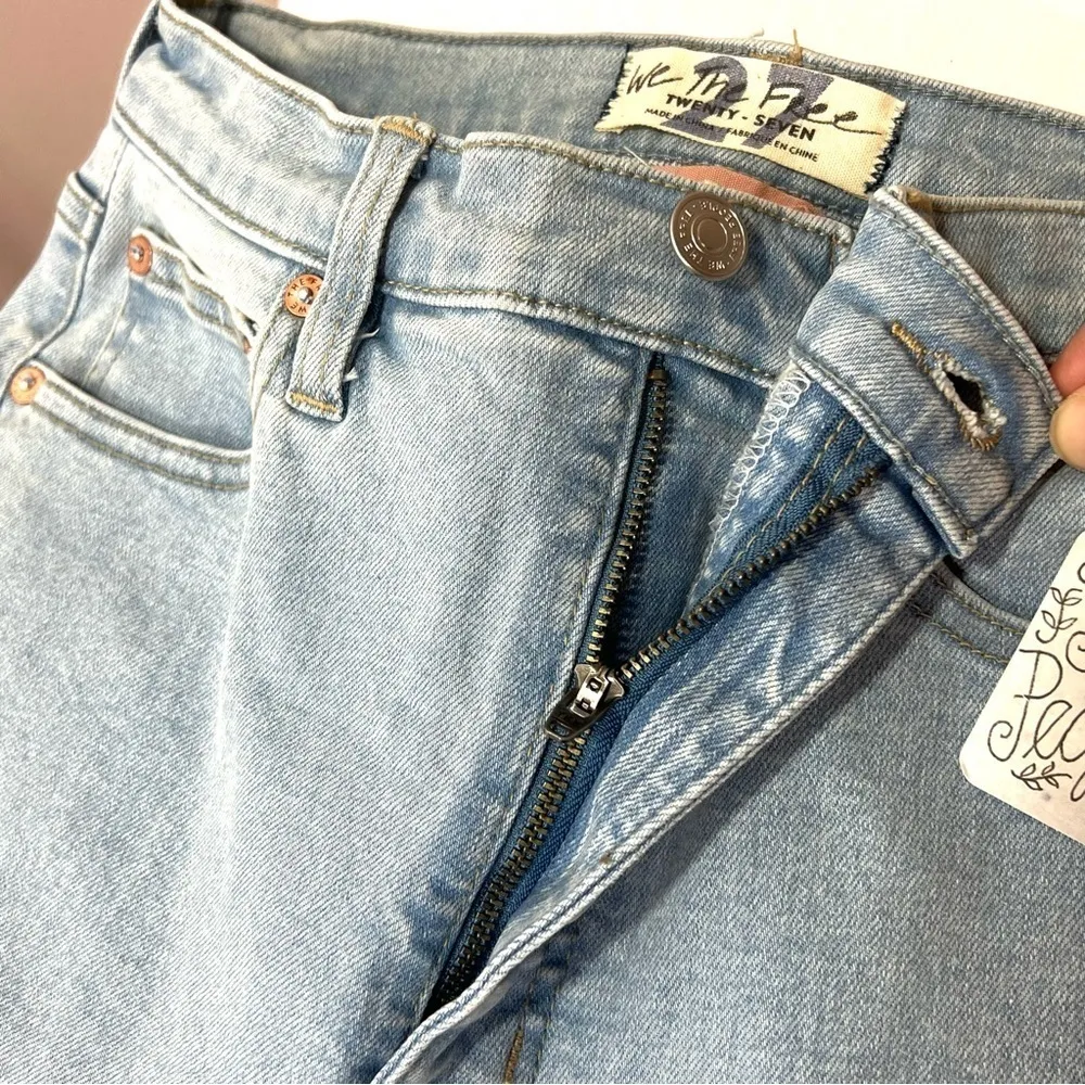 Free People CRVY Wide Leg High Rise Jeans Size 27 Flare Leg - Image 8