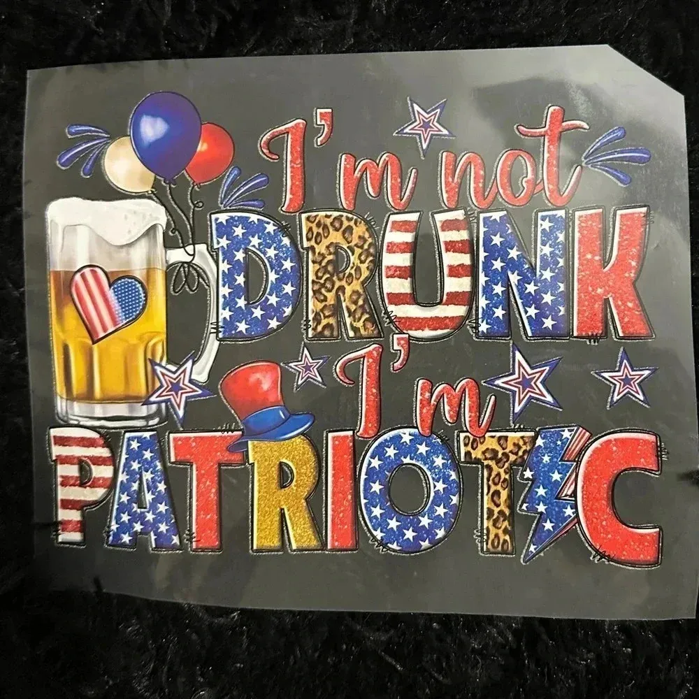 I’m‎ not drunk I’m patriotic women’s tshirt - Image 2