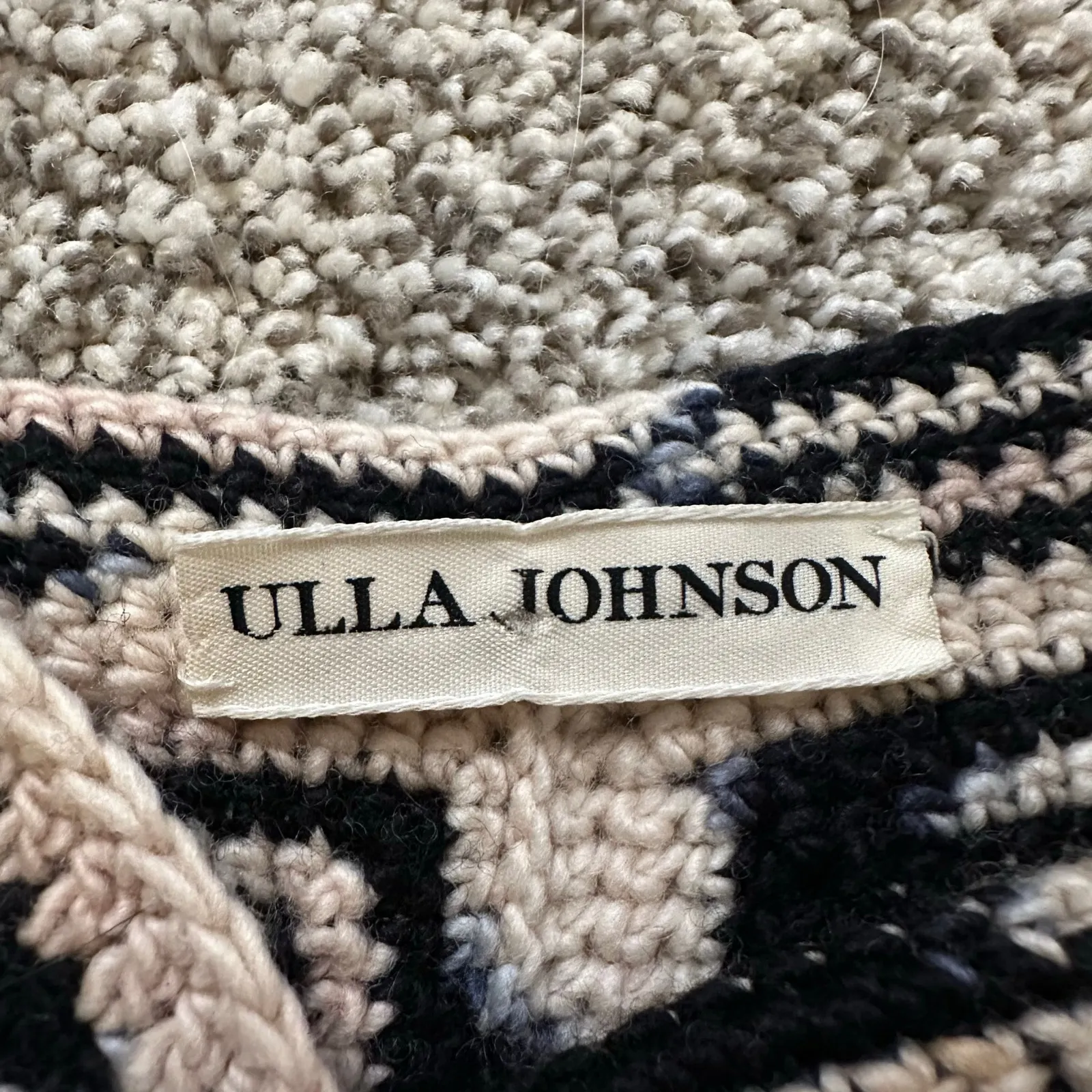 Ulla Johnson navy & cream knit tank top - Image 6
