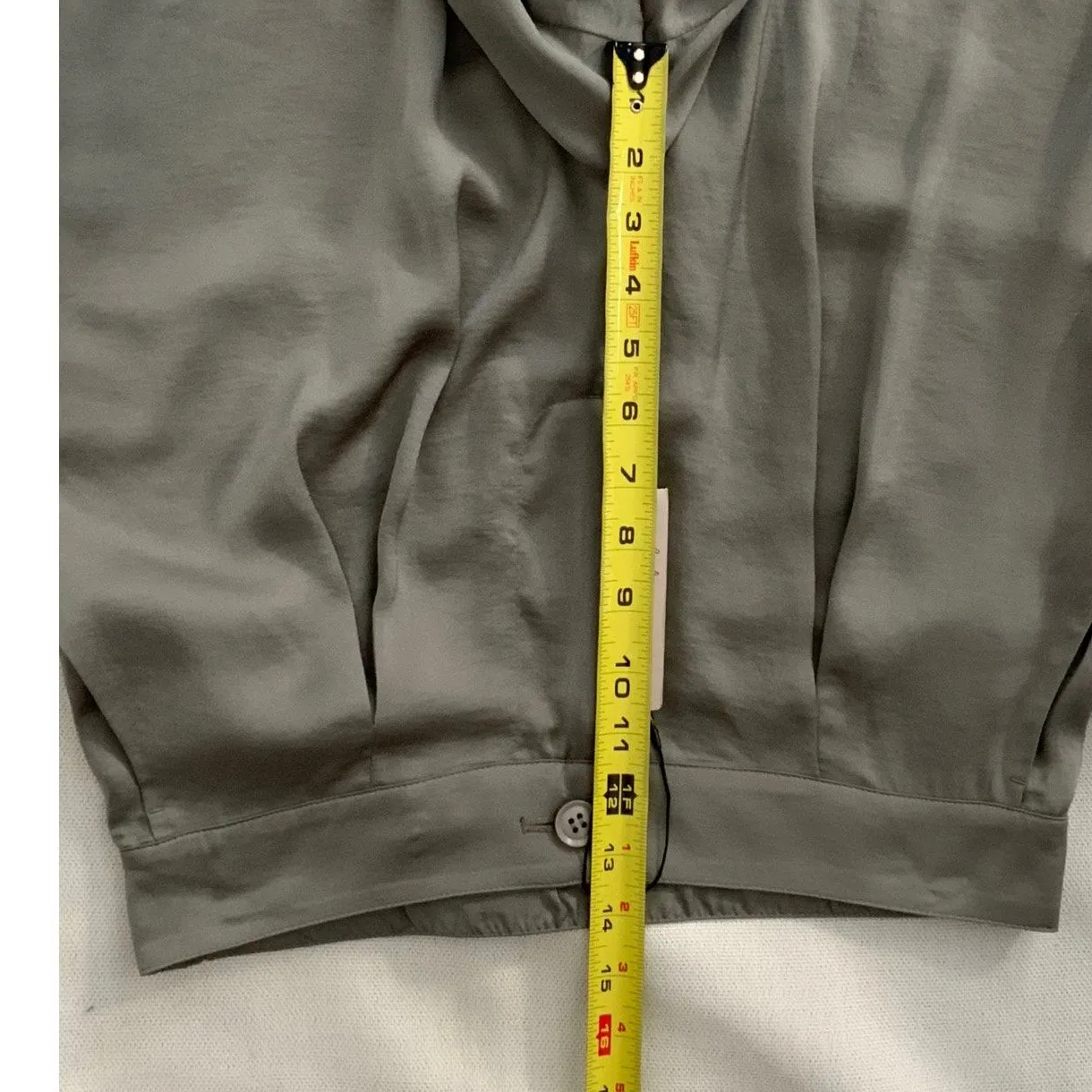 Nic + Zoe Soft Drape Wide-Leg‎ Pant In Tarragon NWT size 10 - Image 7