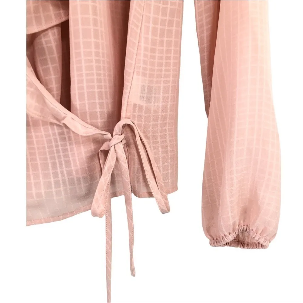 NWOT Chelsea28 - Ruffle Trim Wrap Blouse - XS - Image 5