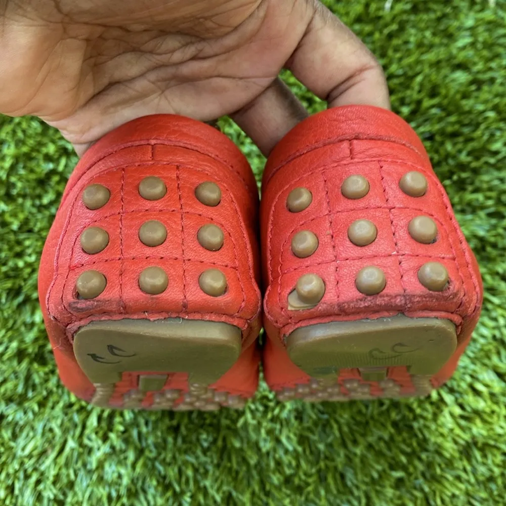 Tory Burch Flats Genuine Leather Moccasins Red & Gold Women’s 7.5 (Preowned) - Image 12