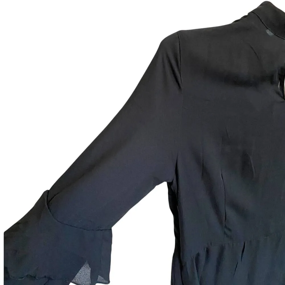 H&M Chiffon Dress With Floral Embroidery Boho NWT - 8 - Image 11