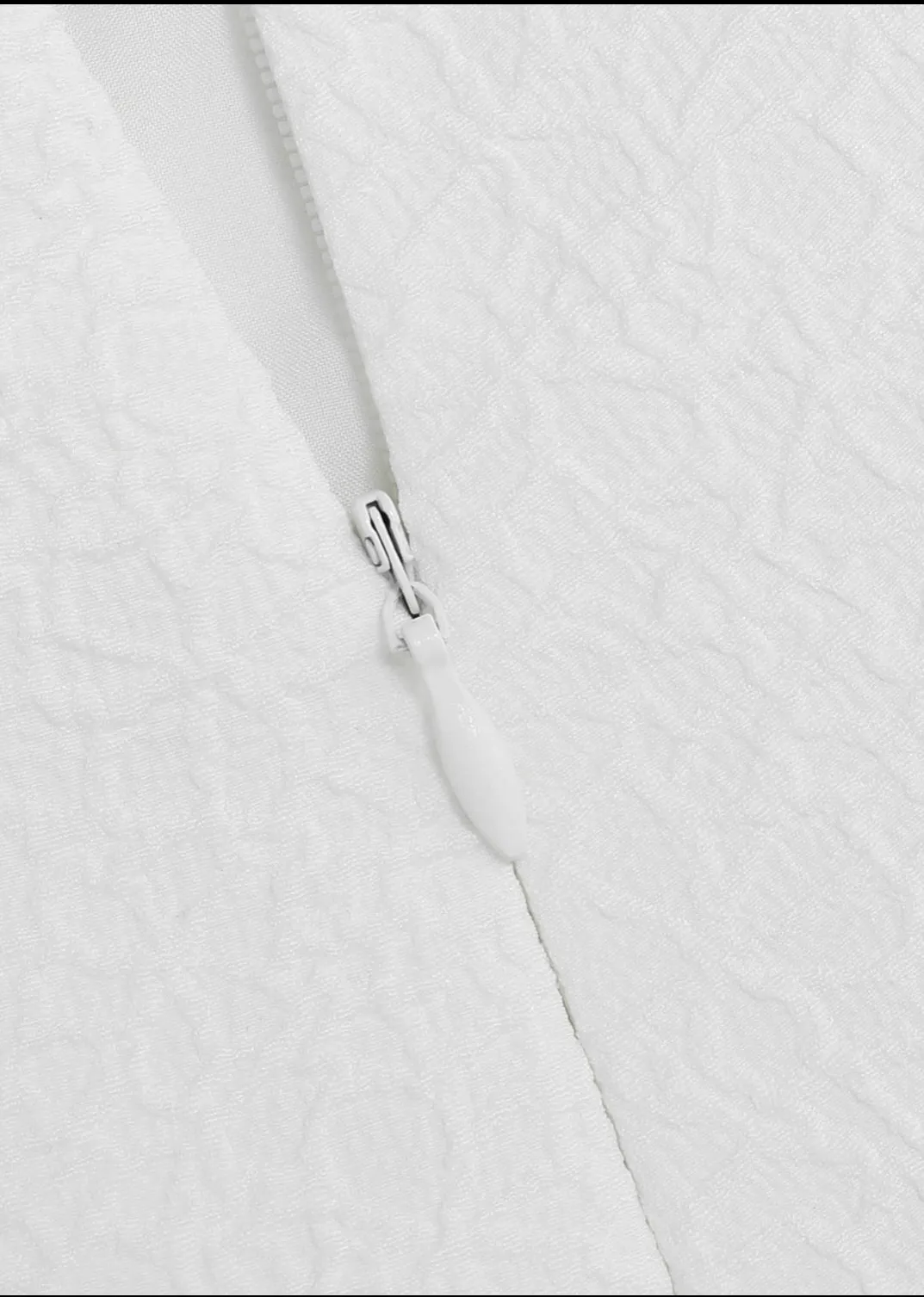 Cider White Solid Texture Cami Mini Dress - Image 4