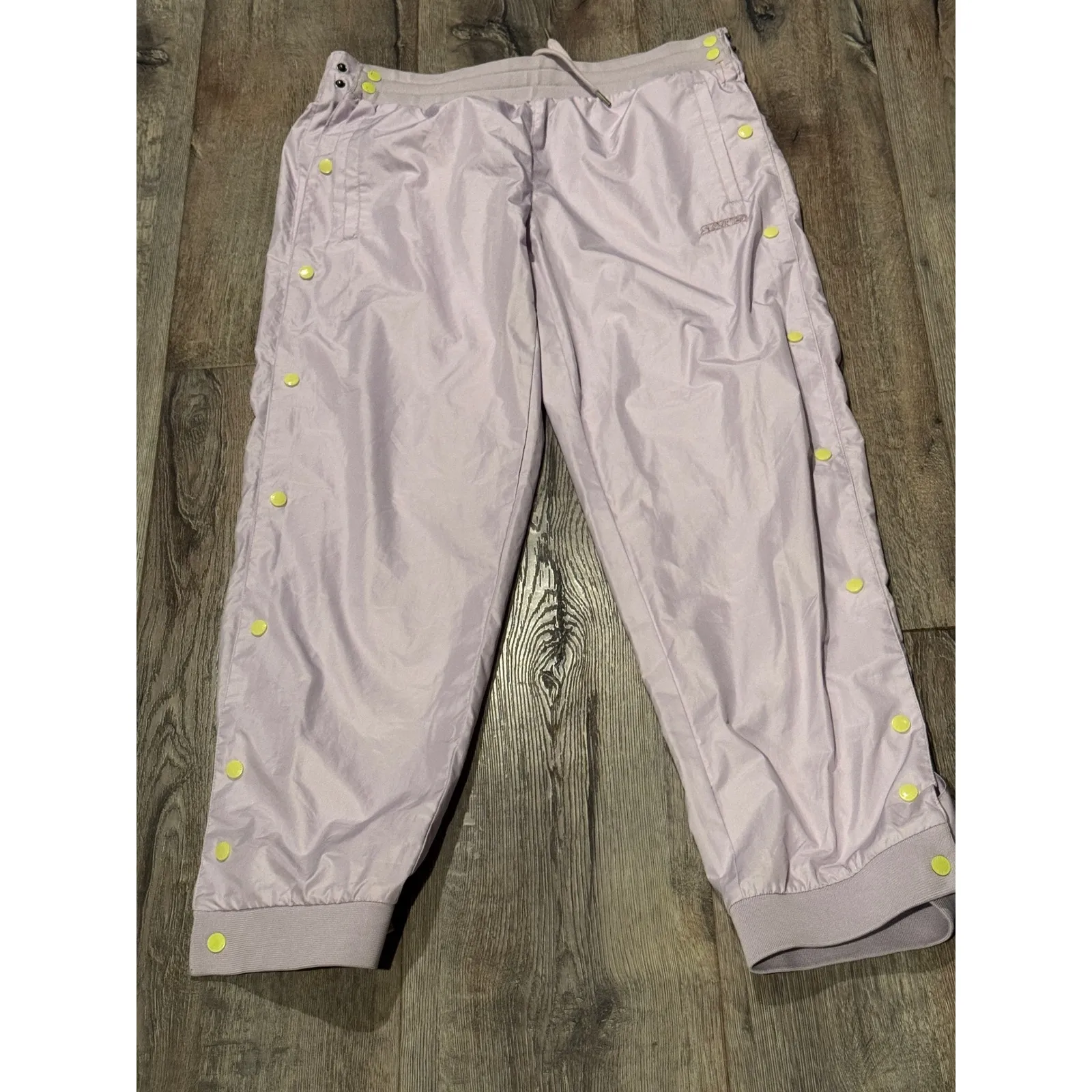 Starter Black Label Women's Purple Snap Button Track Pants XL - Image 2