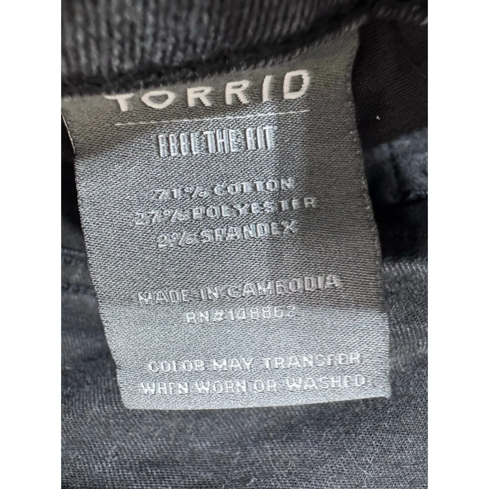 Torrid Perfect‎ Boyfriend Ankle Jeans Black Vintage Stretch Women's Plus 18T - Image 6