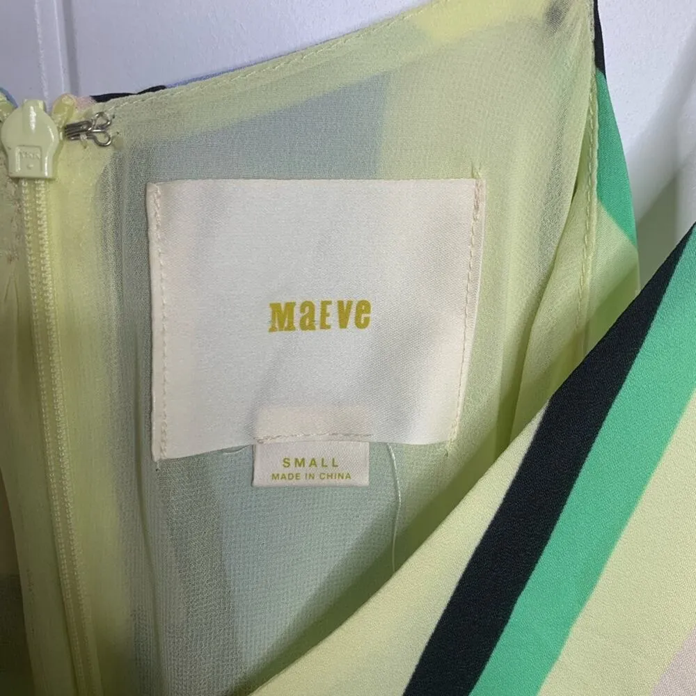 Anthropologie Maeve abstract sleeveless midi dress size small vacation beach‎ - Image 6