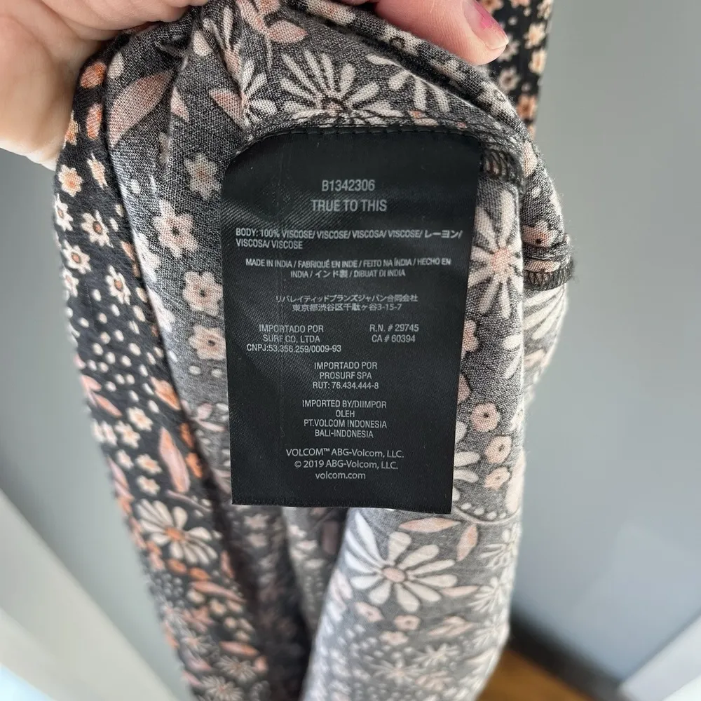 Volcom Folk Yeah Maxi Cutout Dress Vintage Black Size XS - Image 9