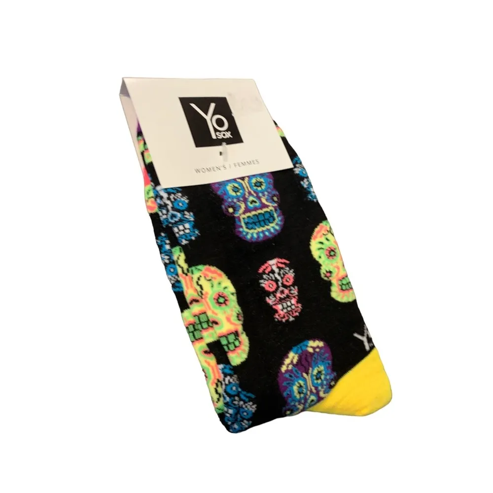 Yo Socks | NWT Día De Los Muertos Skull Halloween Socks - Image 3