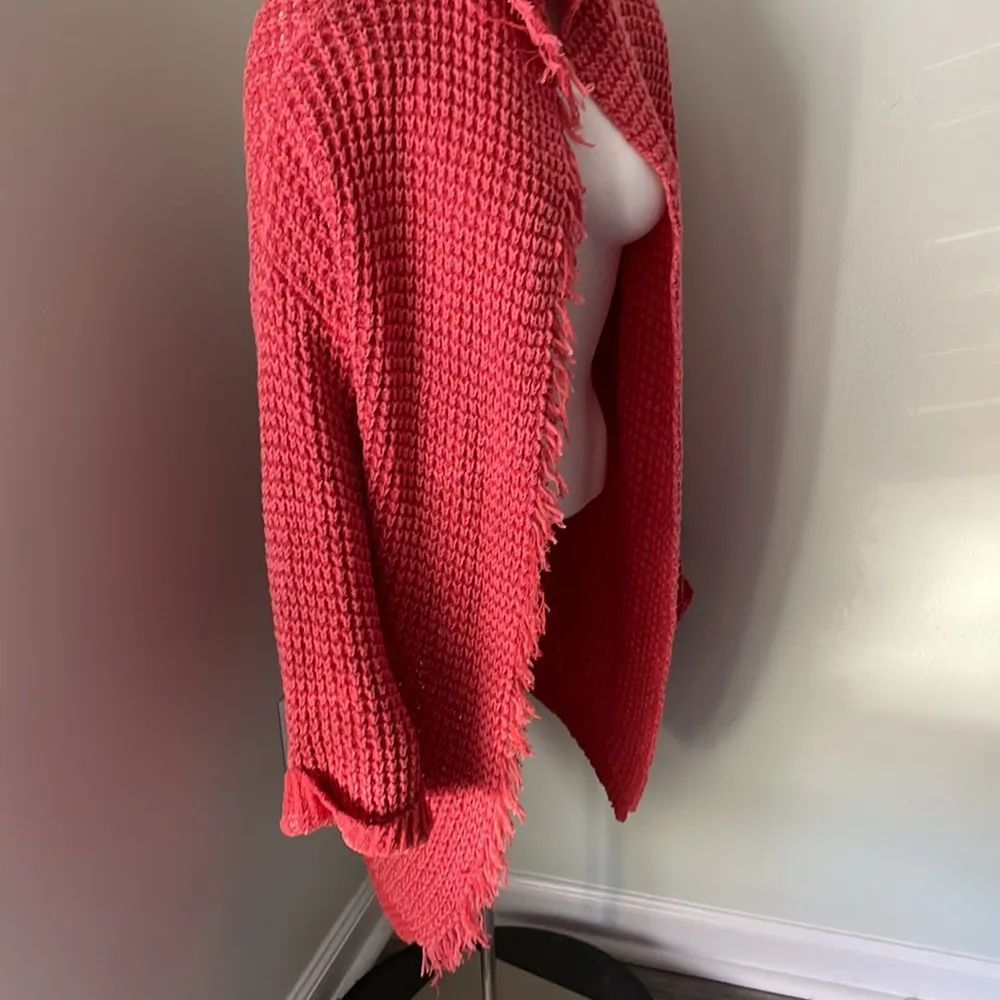 Free People I'll Be Around Chunky Fringe Cardigan size Small - Image 4