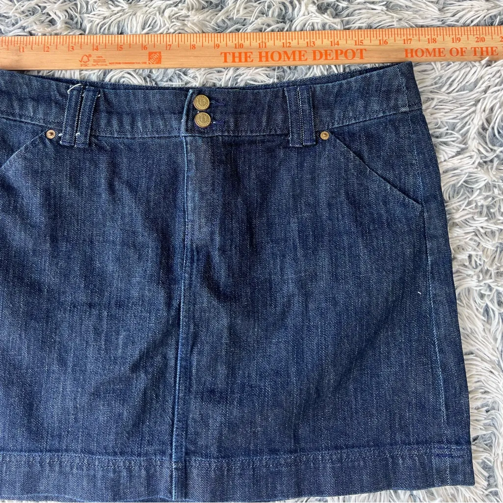 LILY PULITZER Indigo Denim Skirt Size 32  Palm Beach Fit - Image 5