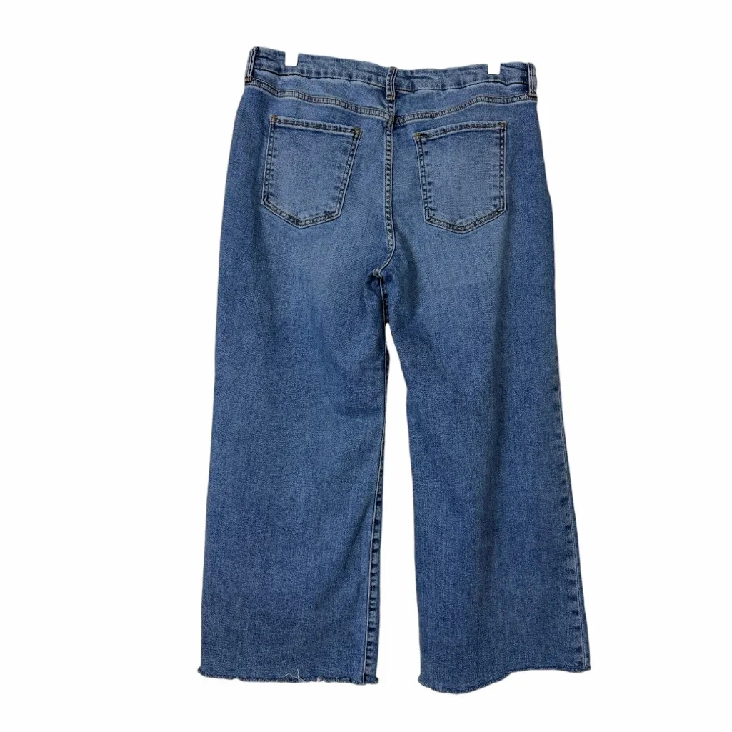 Kut from the Kloth Meg Fab Ab Wide Leg Crop Jeans High Rise Women’s Size 12P - Image 4