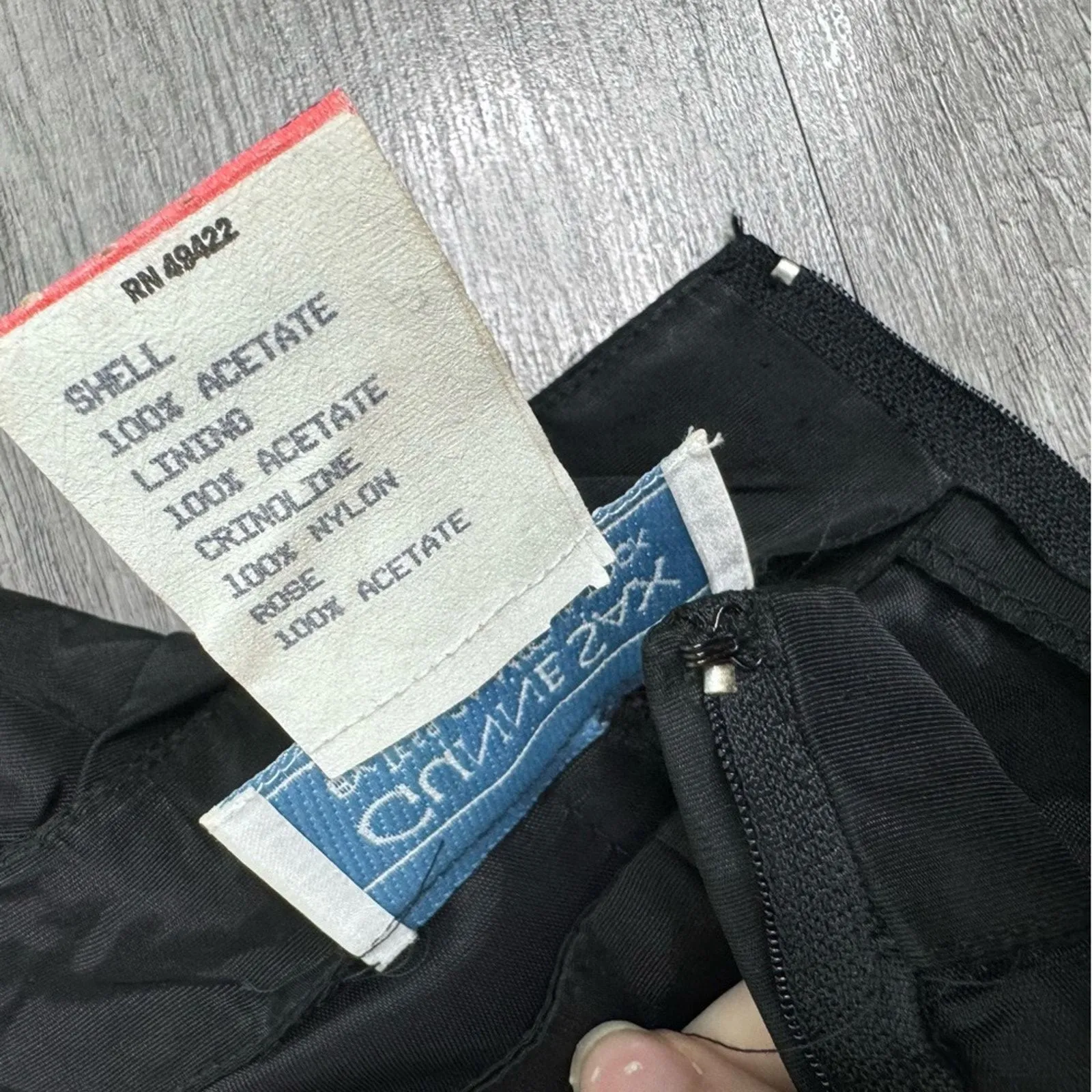 Vintage Y2K Gunne Sax Polka Dot Strapless Floral Dress High Low Rosette - Image 7